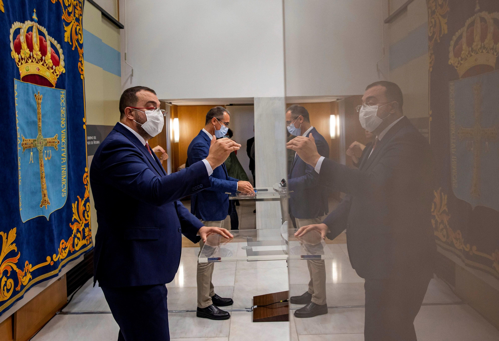 El presidente del Principado de Asturias, Adrián Barbón