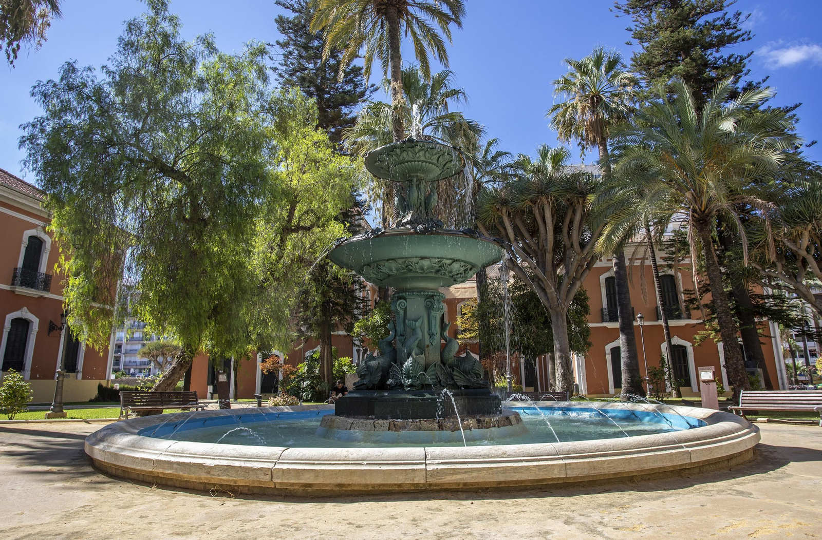 Jardines de la Casa Colón de Huelva.