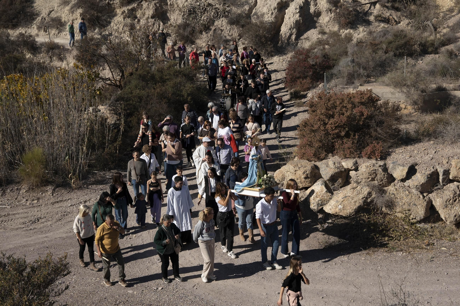 Las imágenes de la romería en Cuevas de Los Úbeda