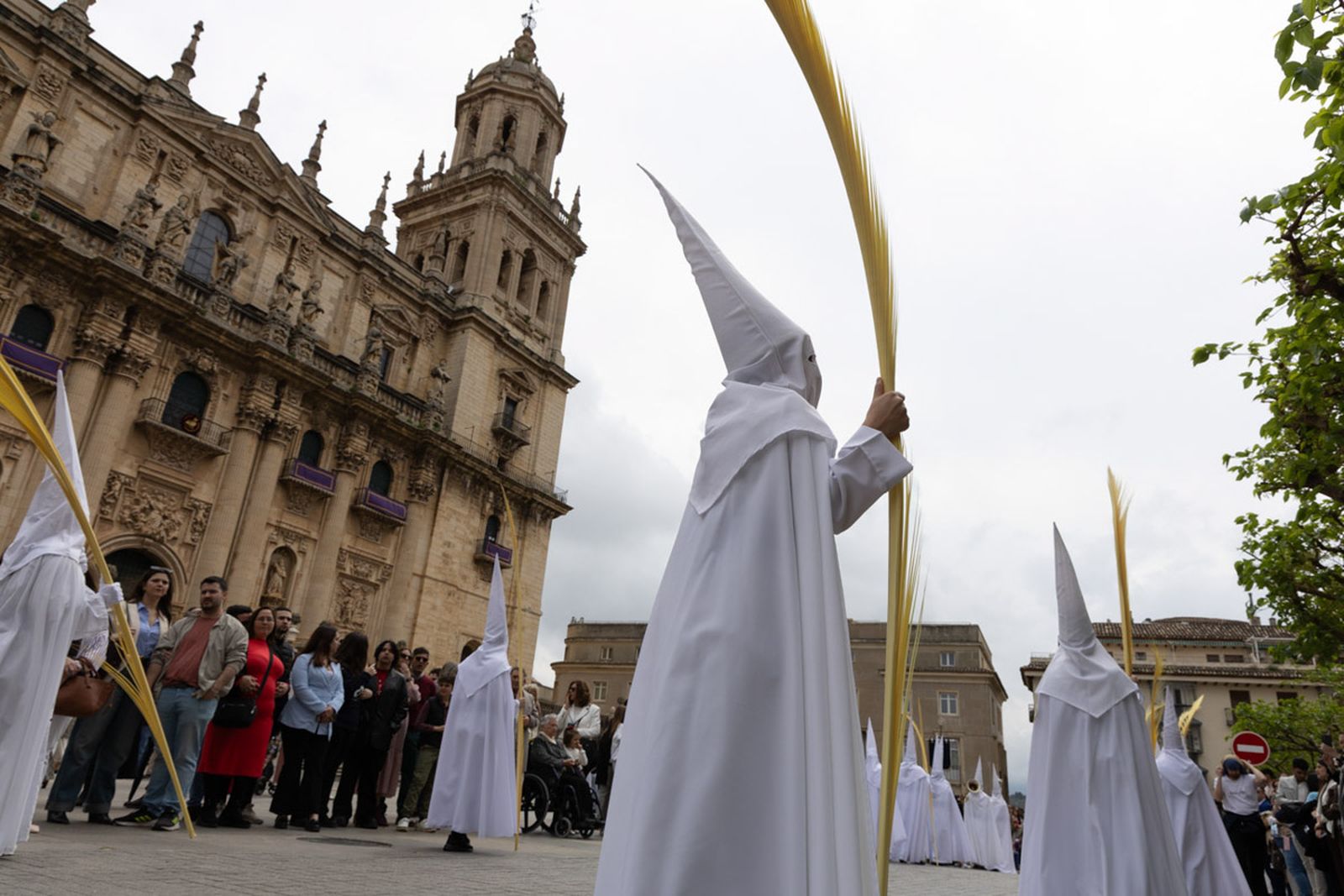 Los jiennenses se echan a la calle para presenciar la primera de las procesiones de la jornada: la Borriquilla (II)