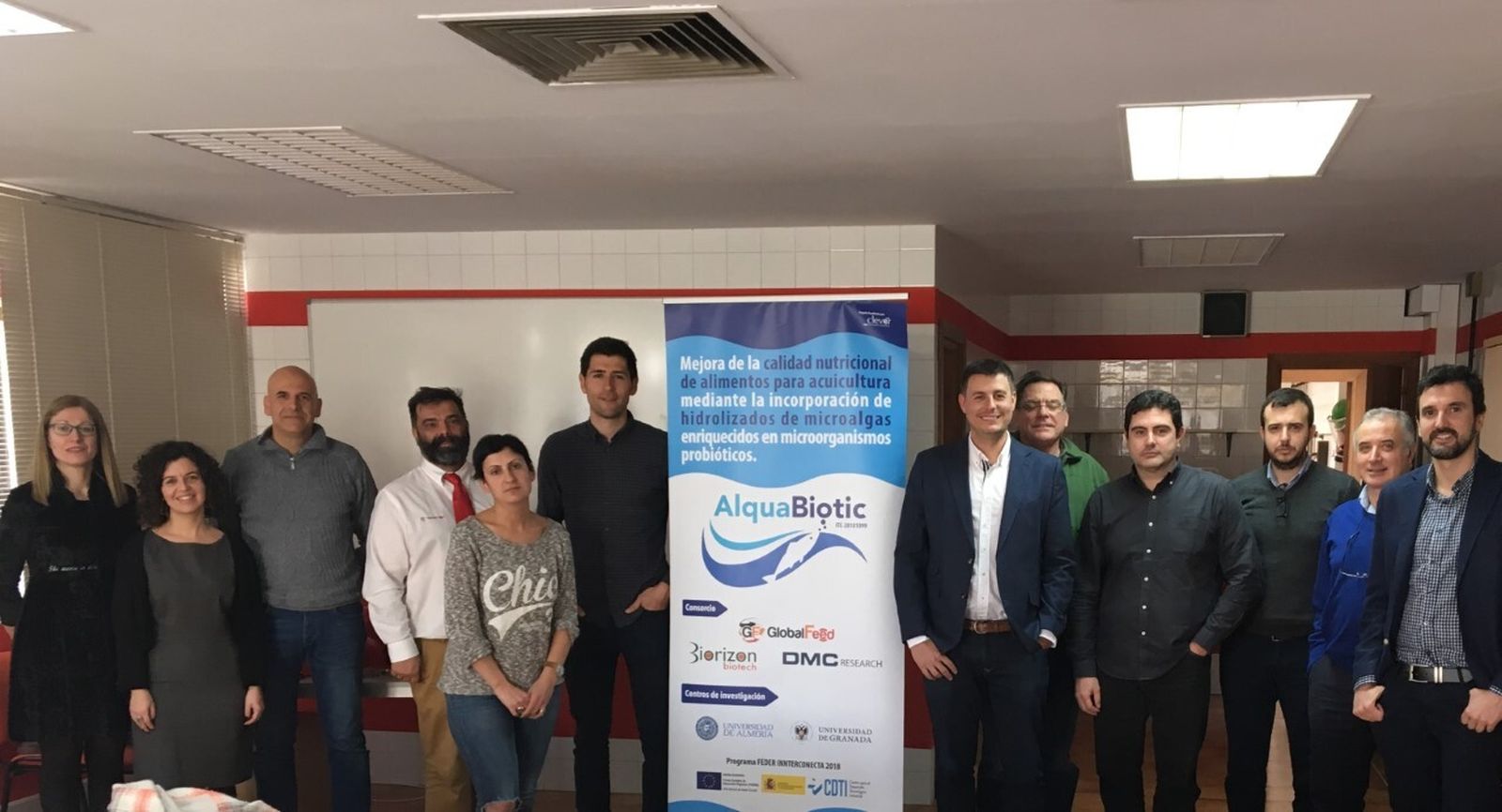 Participantes en el proyecto Alquabiotic, entre los que se incluye Biorizon Biotech