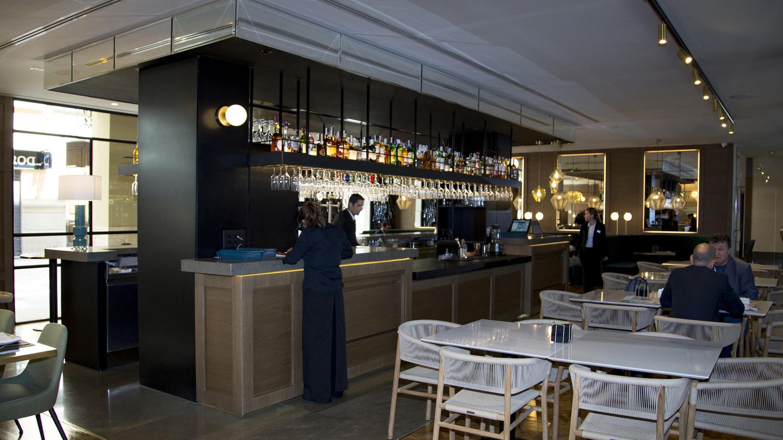 El interior del restaurante.