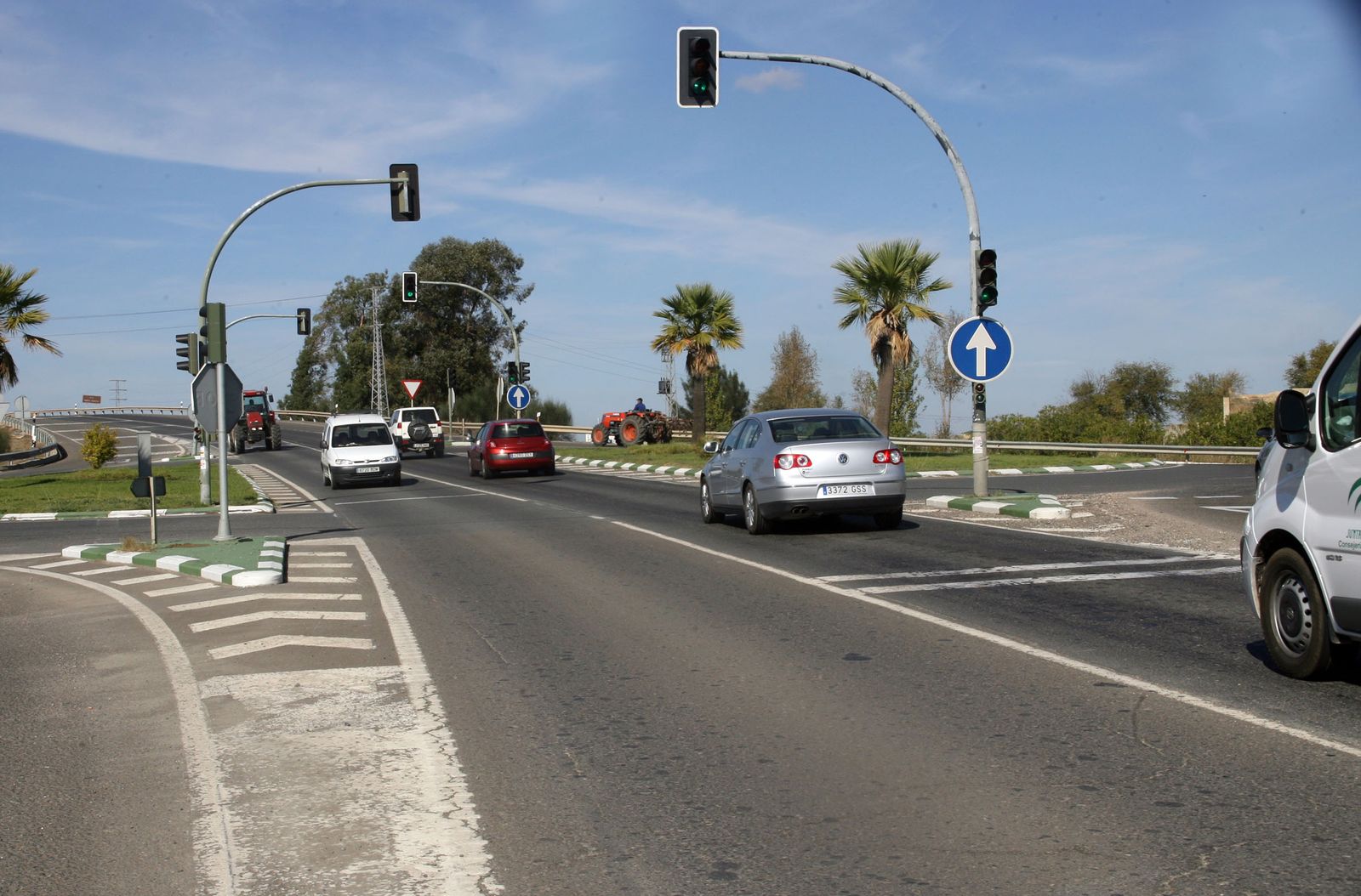 Imagen de archivo de la N-431 a la altura de Gibraleón.