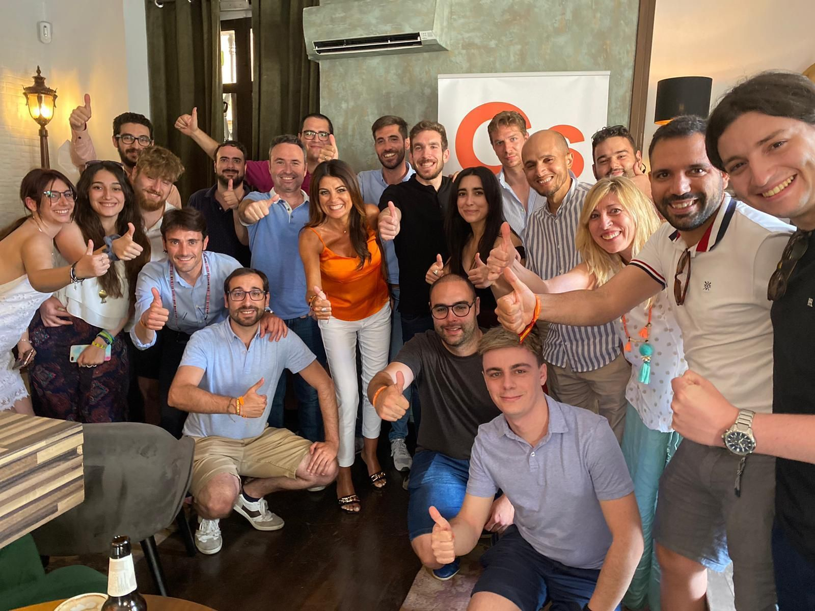 Nuria Rodríguez en un encuentro con jóvenes de Ciudadanos.