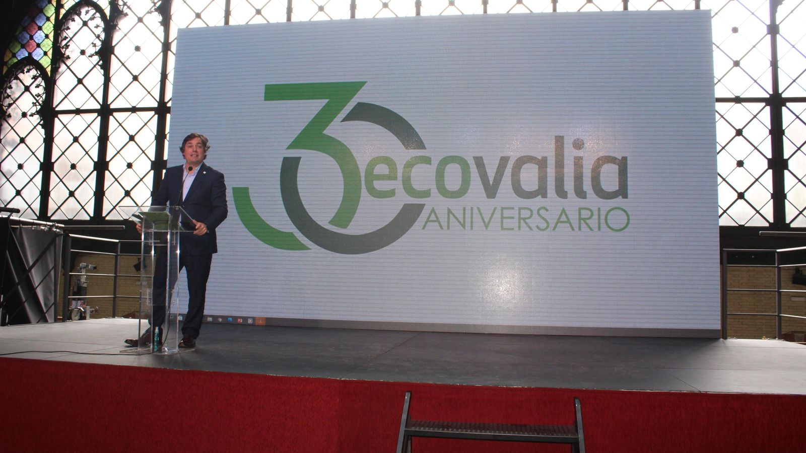 Álvaro Barrera, presidente de Ecovalia, durante su intervención.