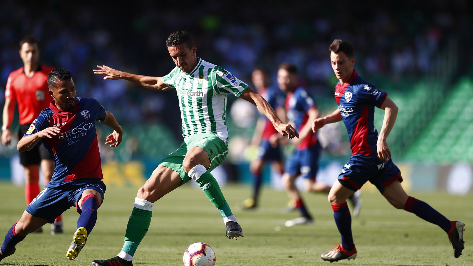 Feddal, en un lance del encuentro.