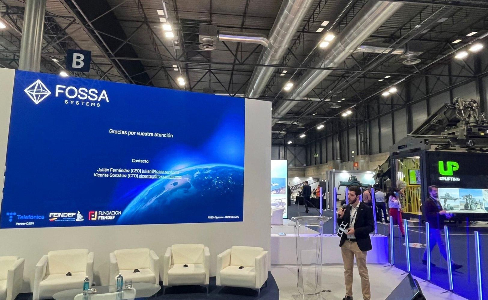 Julián Fernández, en una ponencia en la Feria Feindef.