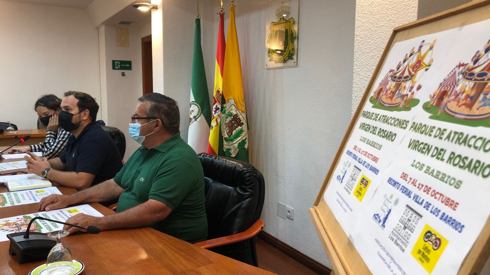 Presentación del parque de atracciones 'Virgen del Rosario' en Los Barrios.