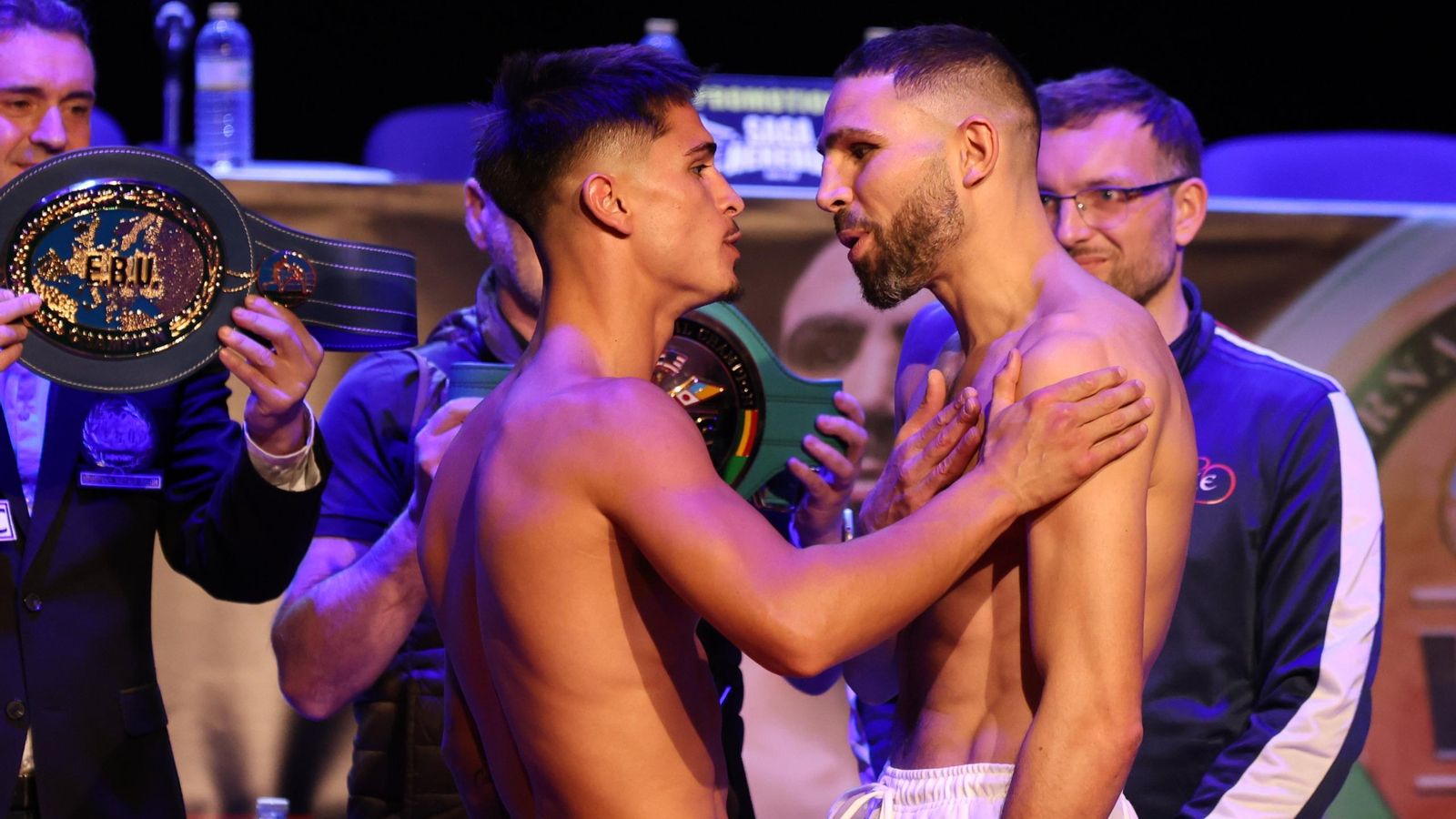 Cara a cara de Samuel Molina y Sandy Messaoud