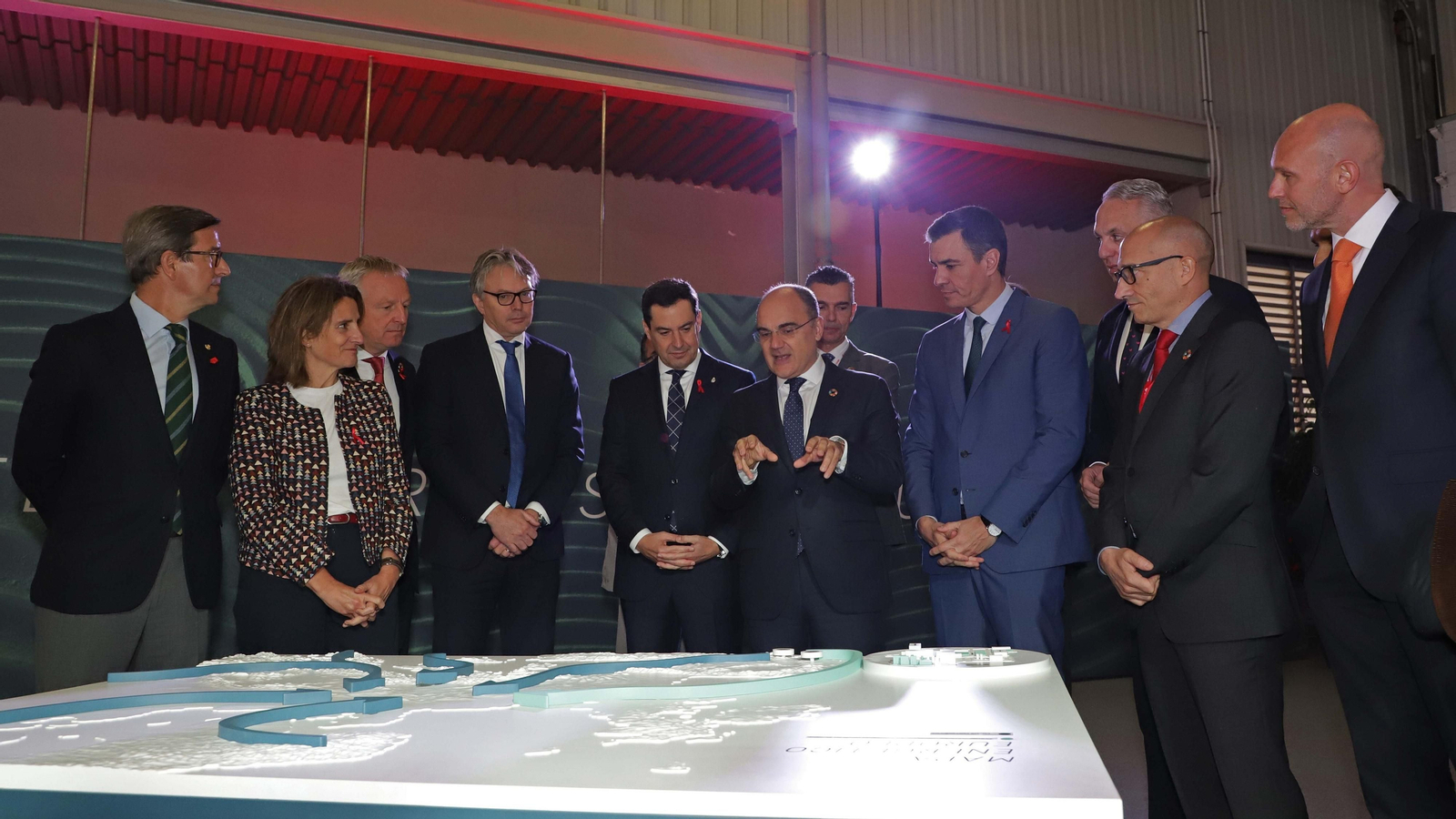 Fotos de la presentación del proyecto Valle andaluz de hidrógeno verde de Cepsa