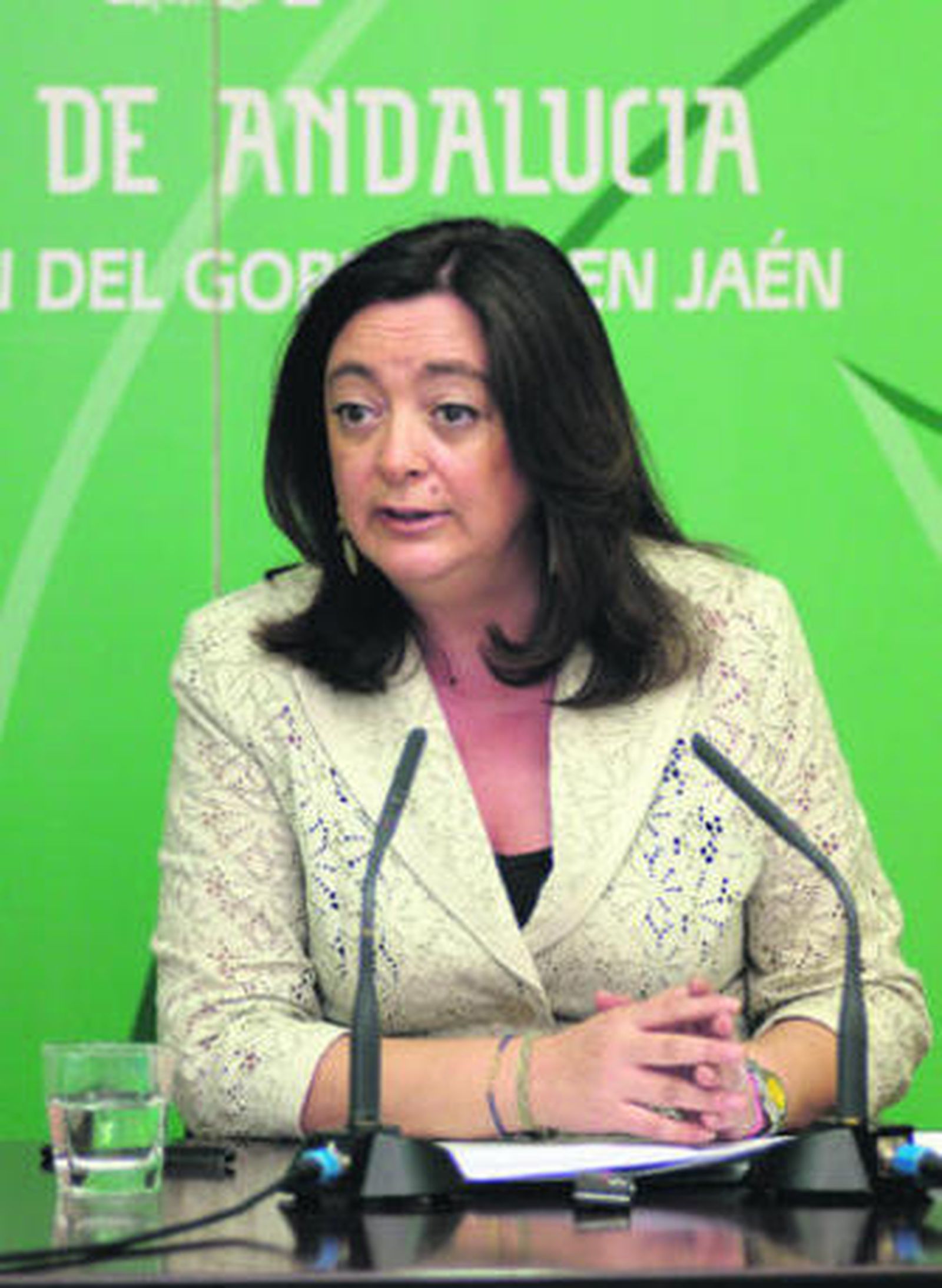 Mar Moreno, ayer en rueda de prensa en Jaén.