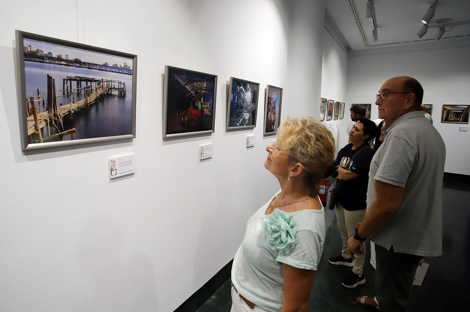 Imágenes de la exposición "Patrimonio de Huelva y Provincia", en el Centro Cultural "José Luis García Palacios" de la Fundación Caja Rural del Sur