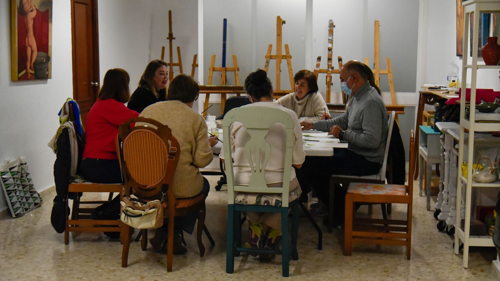 Las fotos del Taller de acuarela rapida en la Asociación Cultural Alarte