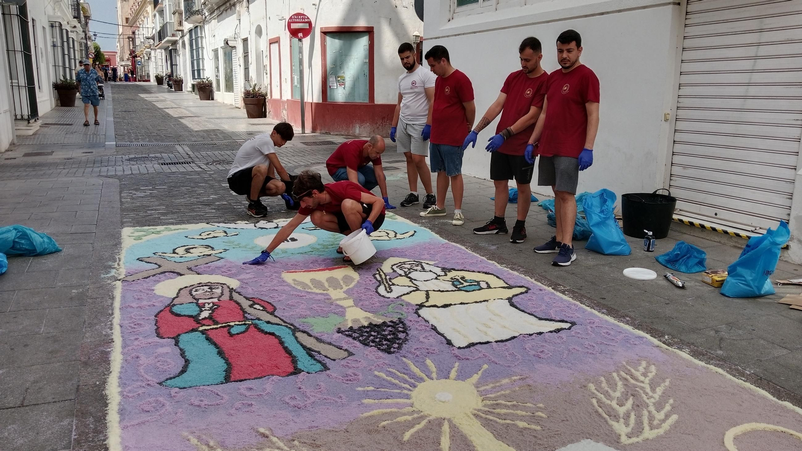 Altares y alfombras del Corpus en San Fernando: Medinaceli, primer premio