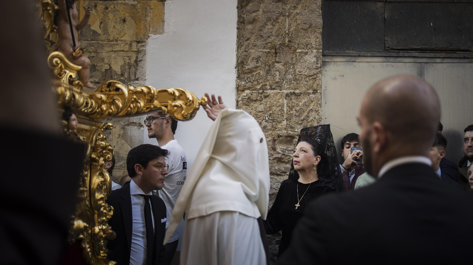 Imágenes de la Hermandad de La Lanzada en el Jueves Santo de Jerez 2025