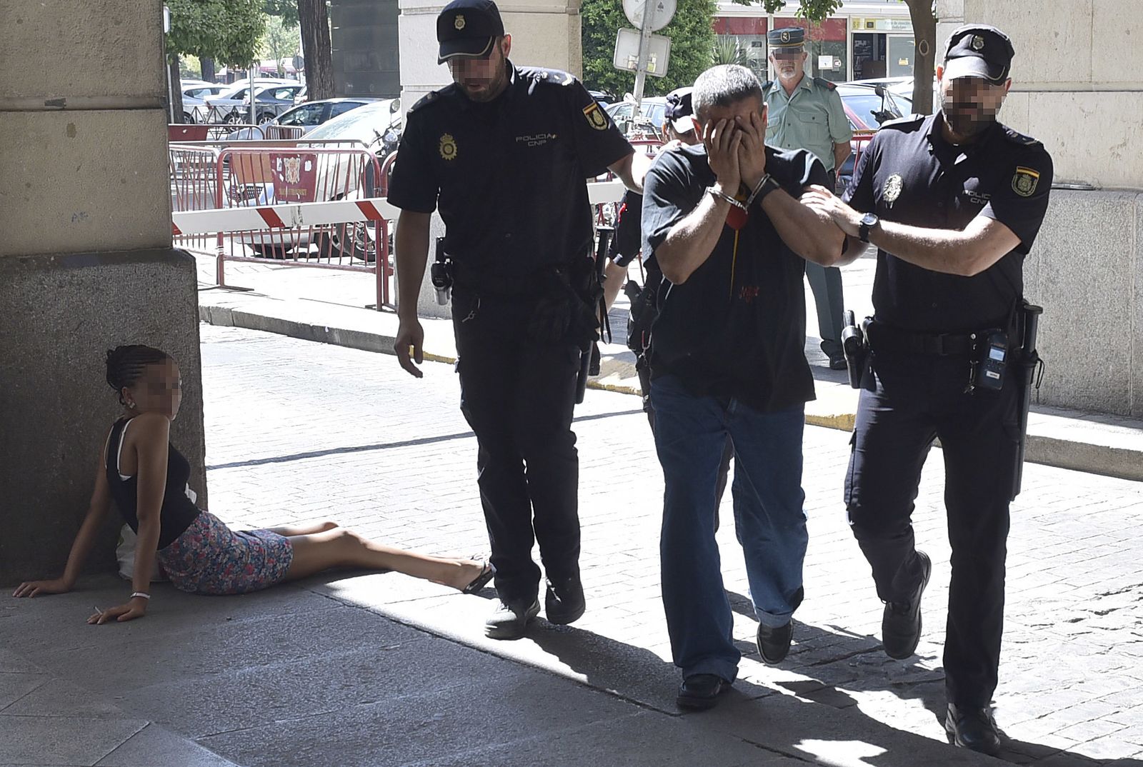 El presunto violador del parque, en los juzgados.