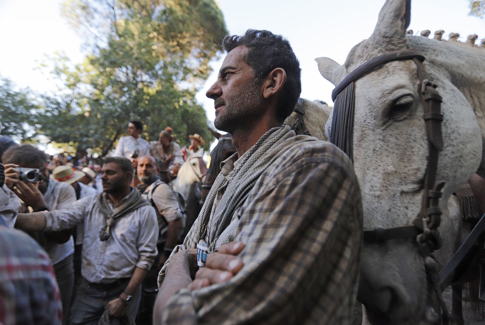 Imágenes de la Hermandad de Huelva a su paso por El Charco