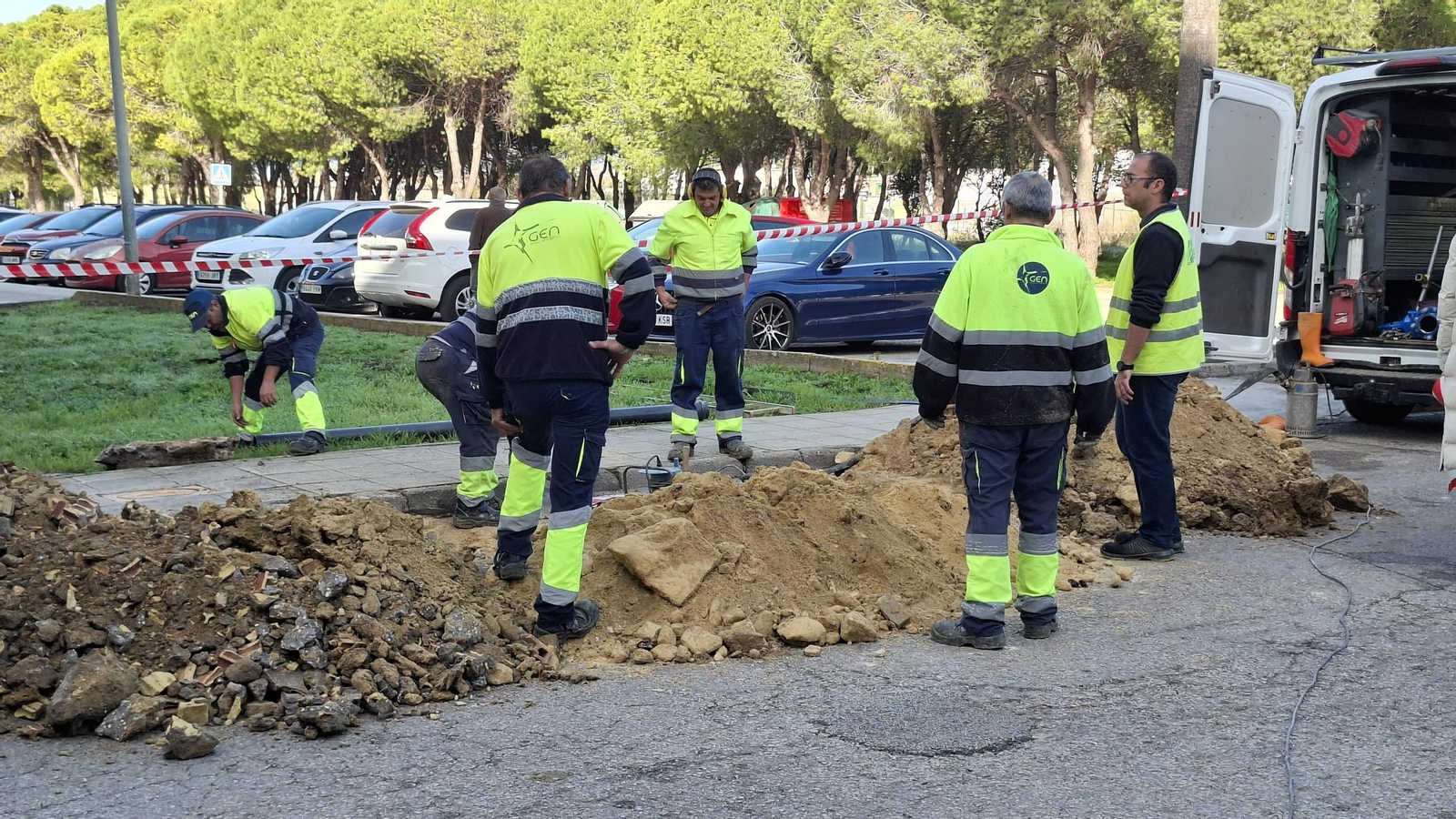 Corte de agua en Puerto Real