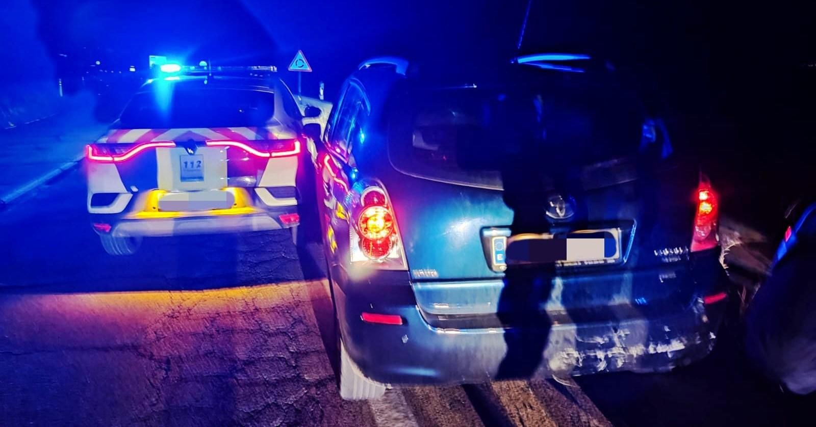 Coche que causó el accidente.