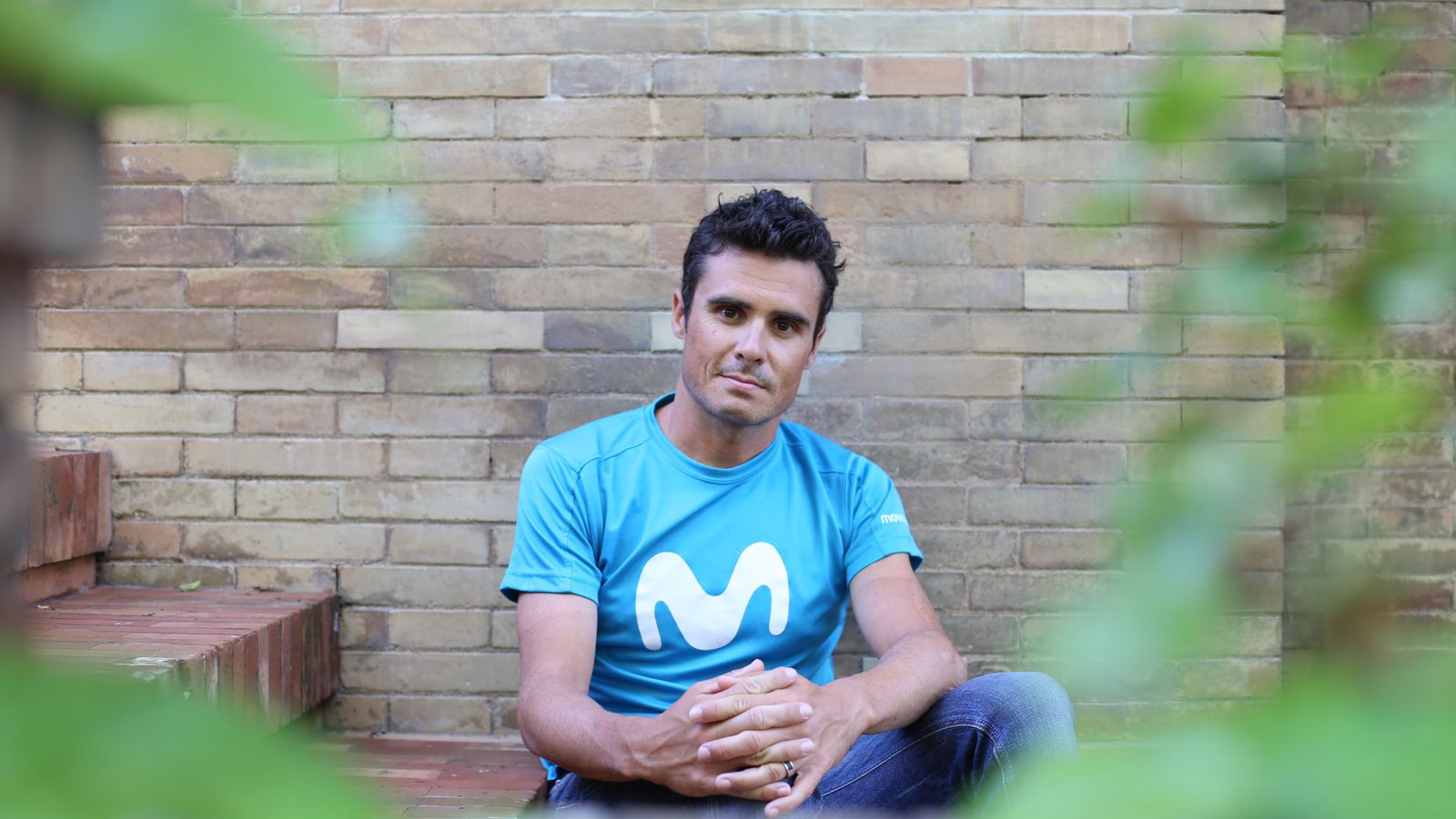 Javier Gómez Noya, durante la entrevista.