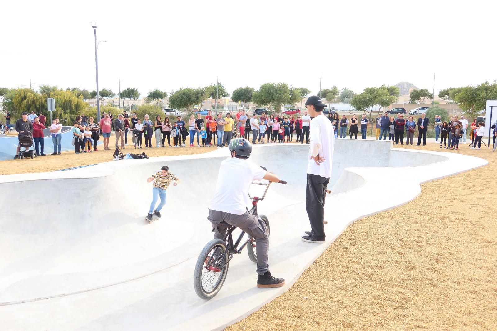 Inauguración del nuevo skate park en el Parque de la Rambla de Vera