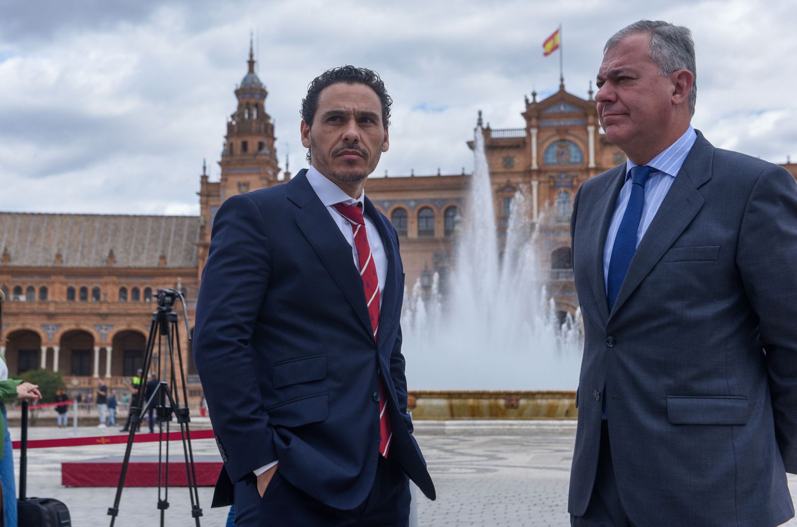 El derbi sevillano | Las fotos del alcalde y los presidentes de Betis y Sevilla