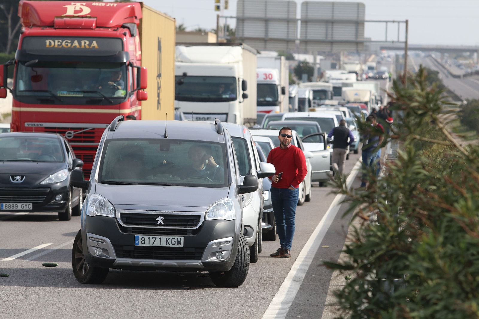 Las imágenes de la manifestación de agricultores
