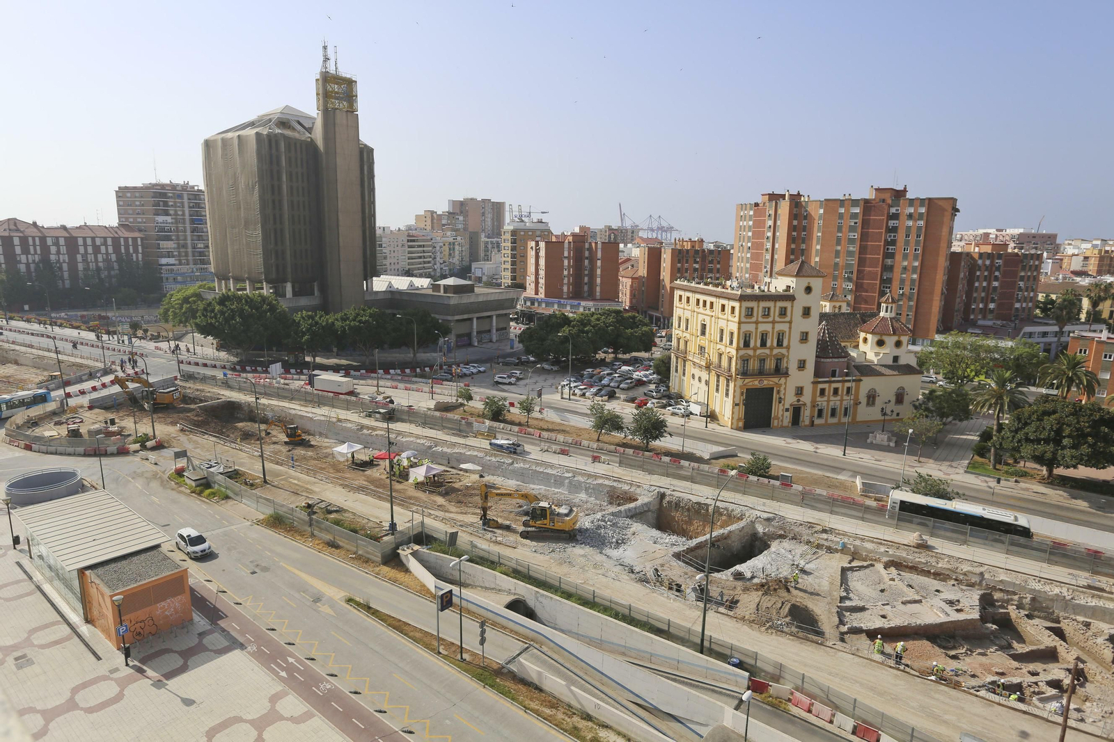 Las fotos de los restos arqueológicos en la obra del Metro de Málaga