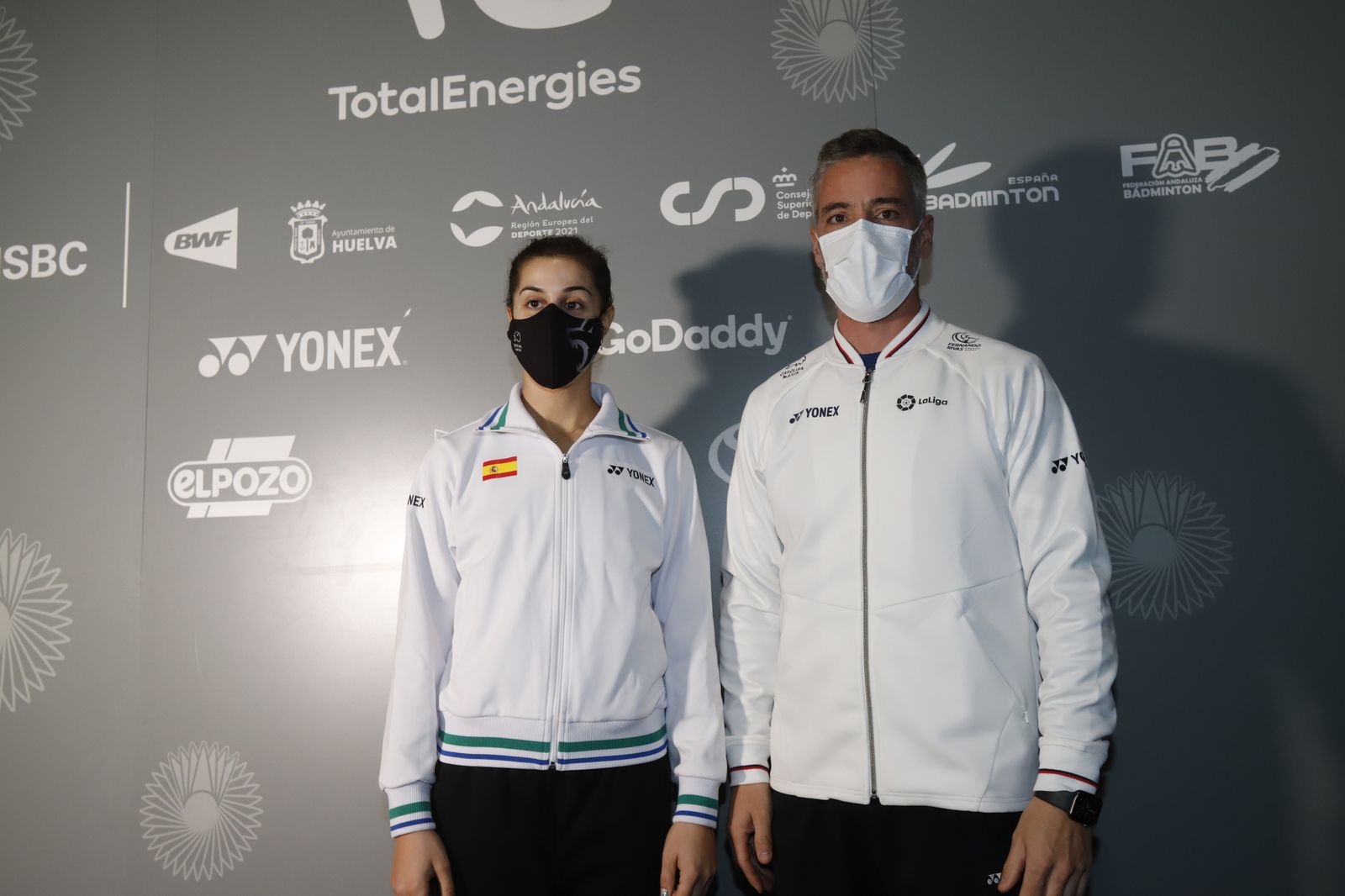 Carolina Marín visita el Palacio de los Deportes