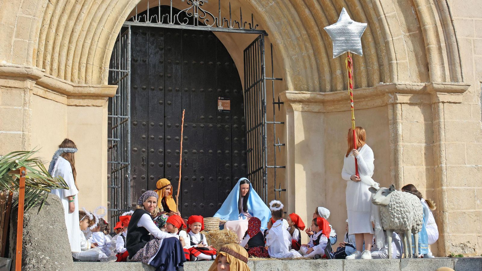 Imágenes del Belén Viviente de la plaza San Lucas en Jerez