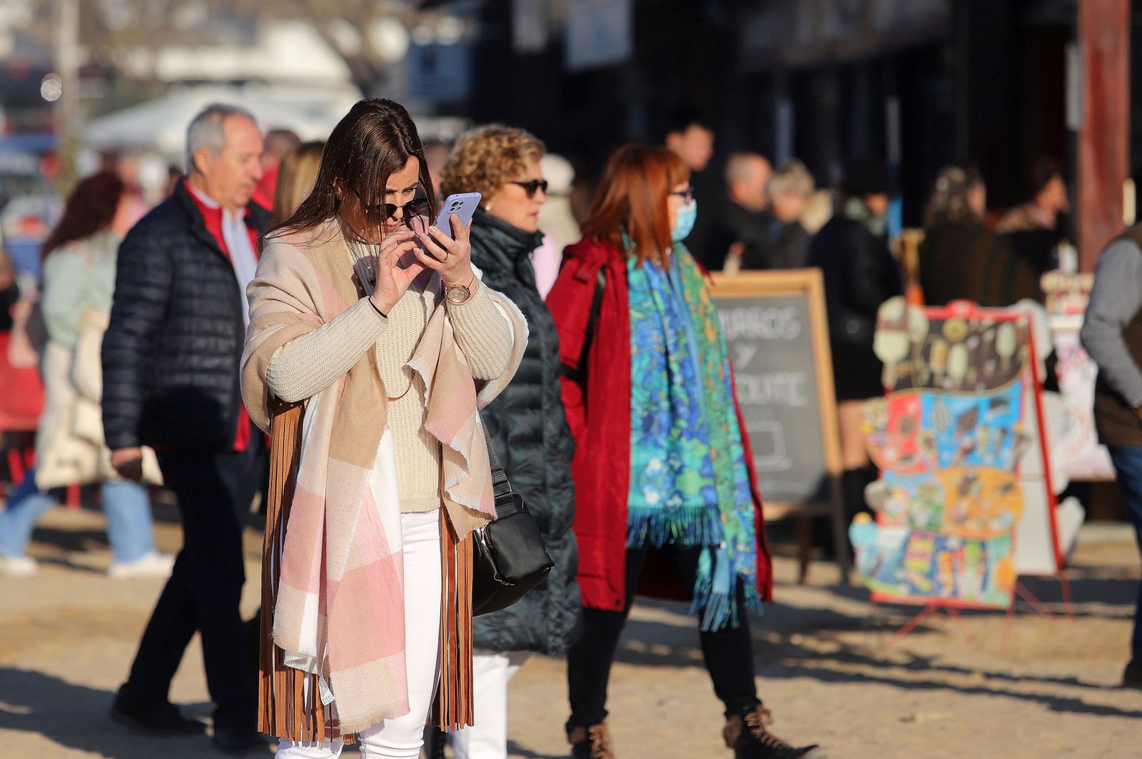 Imágenes del ambiente en la aldea del Rocío para celebrar la Candelaria