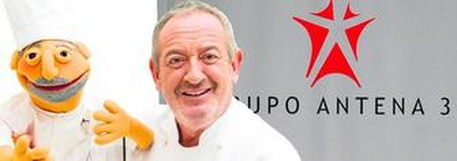 Con los maestros Arzak, Adrià y Subijana en un proyecto de 2003.