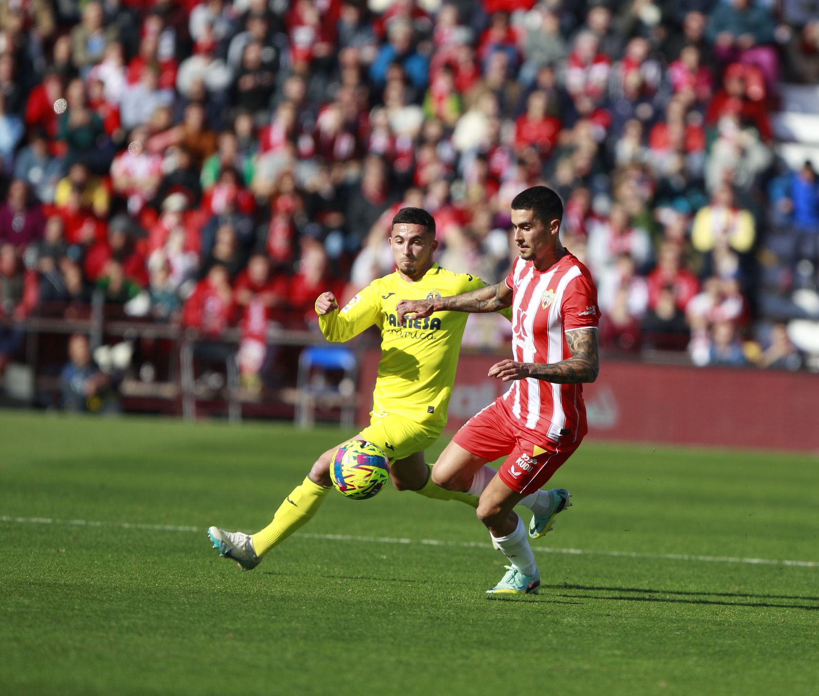 Imágenes de la derrota de la U.D. Almería ante el Villarreal por 0 a 2