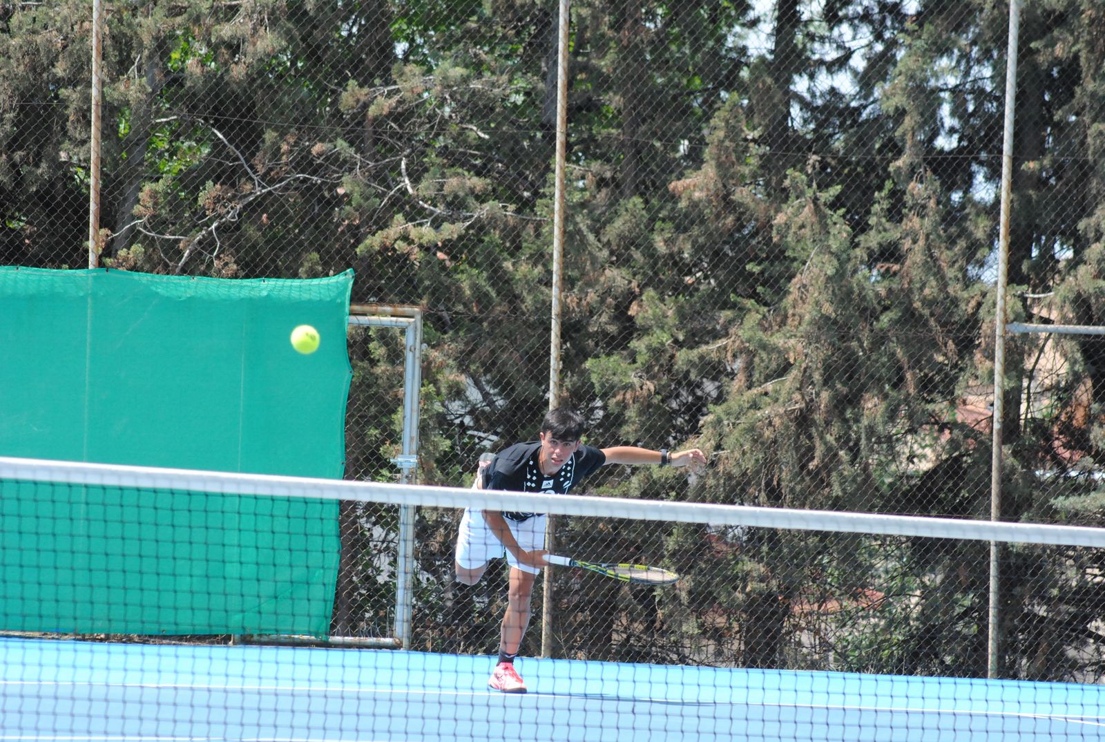 El valenciano Yeray Andrés, uno de los finalistas del torneo, durante un encuentro.