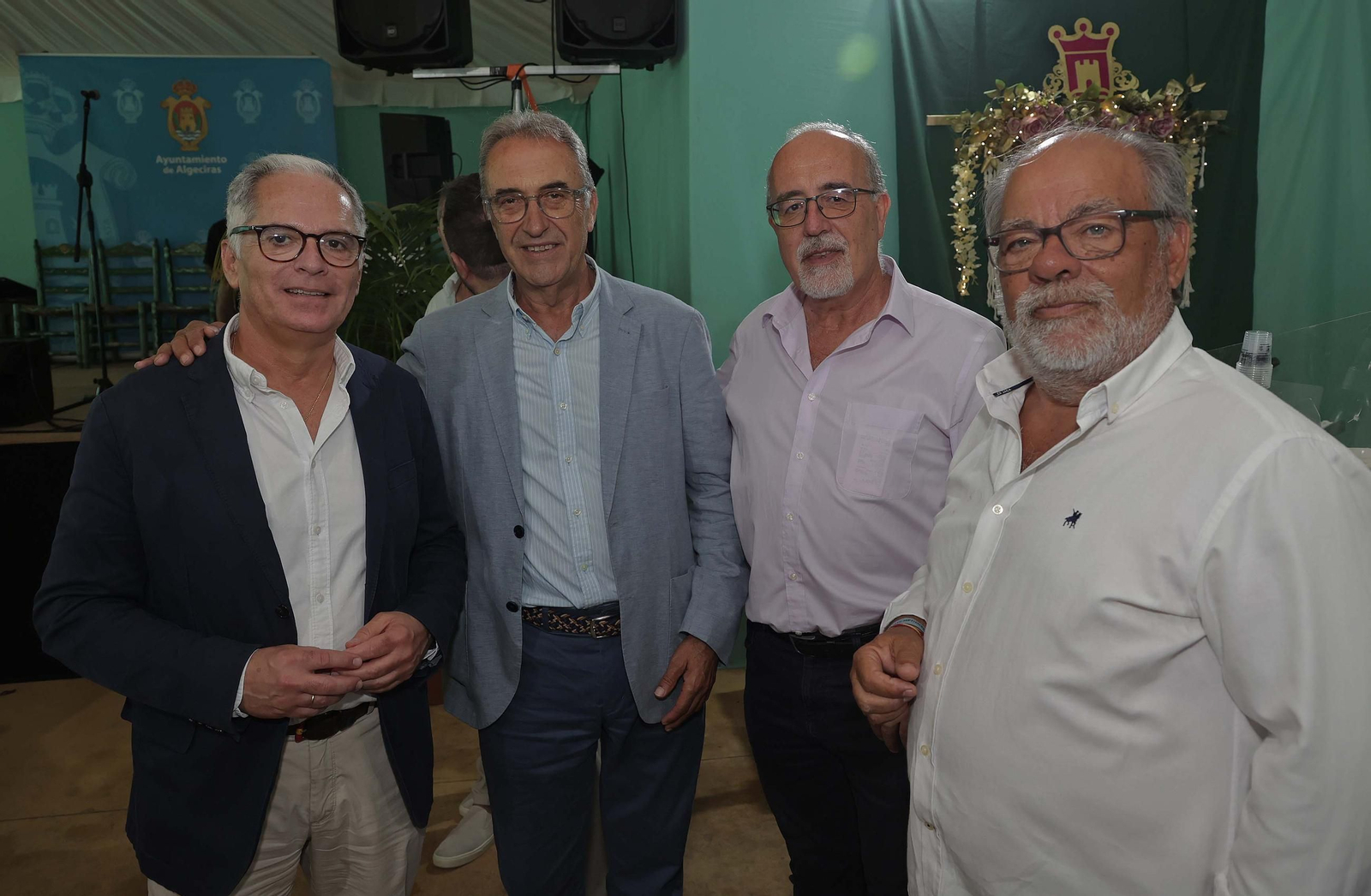 Fotos de la copa de autoridades en la caseta municipal de la Feria Real de Algeciras 2025