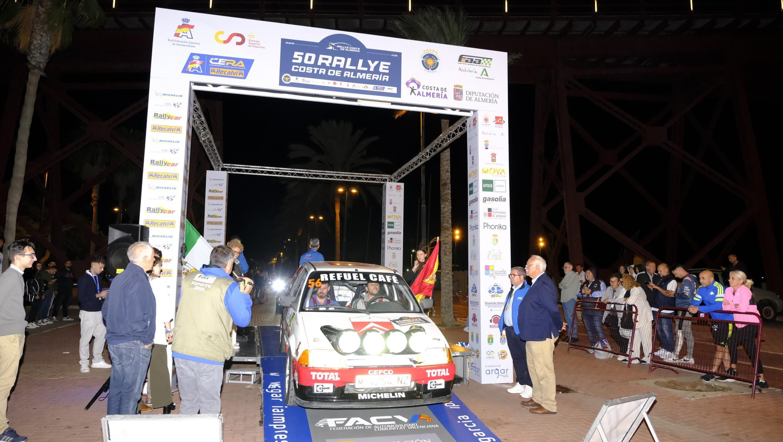 La salida de la 50 edición del Rallye Costa de Almería, en imágenes