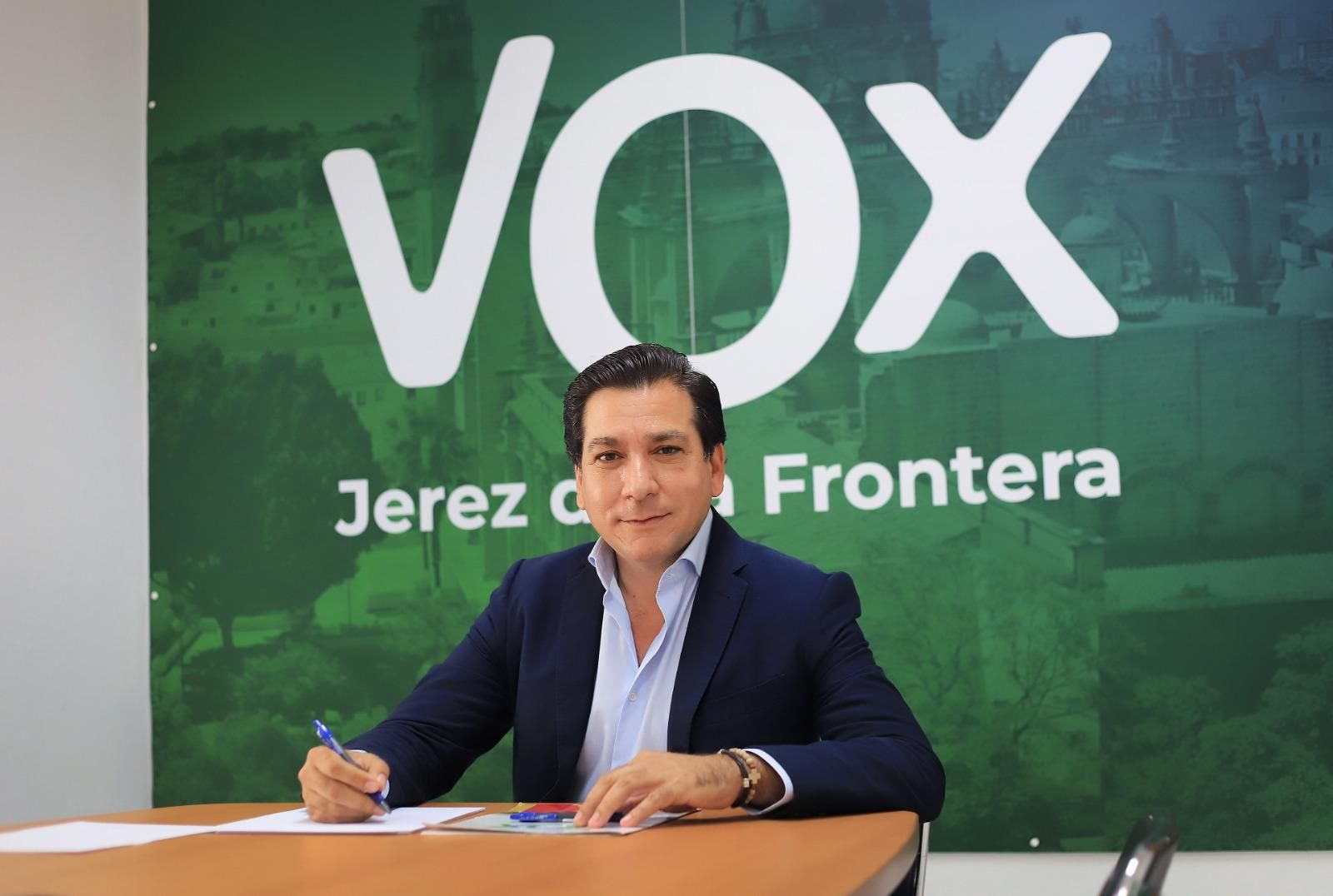 El portavoz de Vox en Jerez, Antonio Fernández.