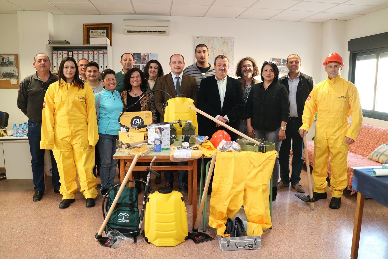 Entrega del nuevo material.