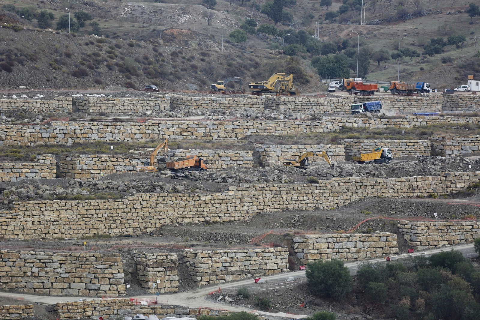 Las obras de urbanización de Colinas del Limonar en octubre del año pasado.