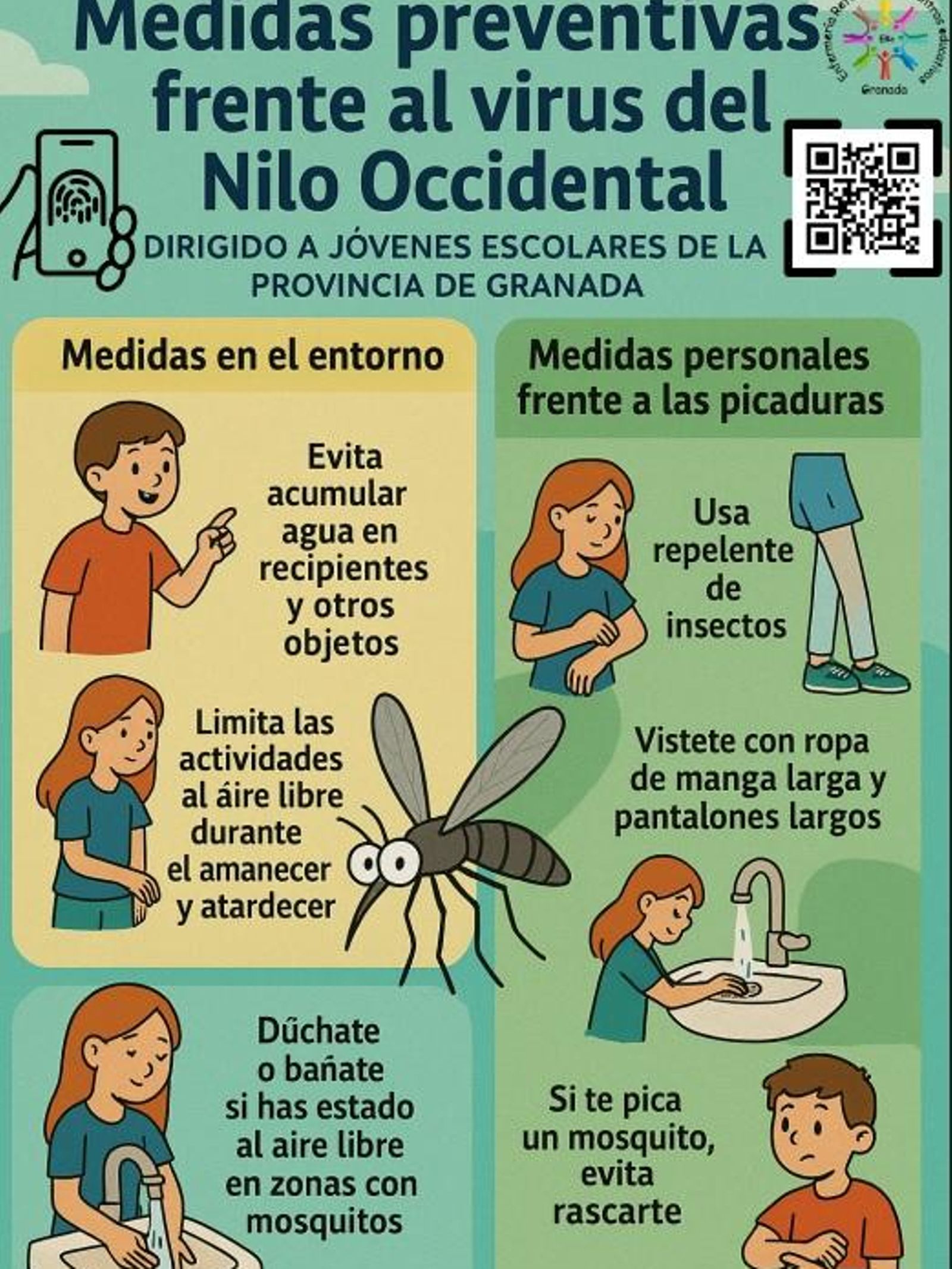 Cartel informativo difundido por la Consejería de Desarrollo Educativo.