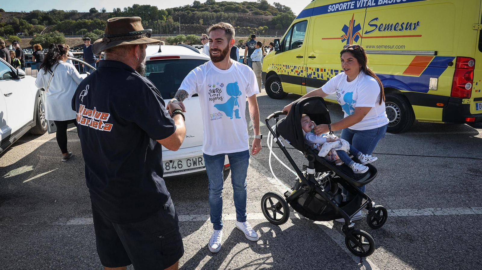 Éxito de la  II Gran Rodada Solidaria a favor de Diego y Valentina en Jerez