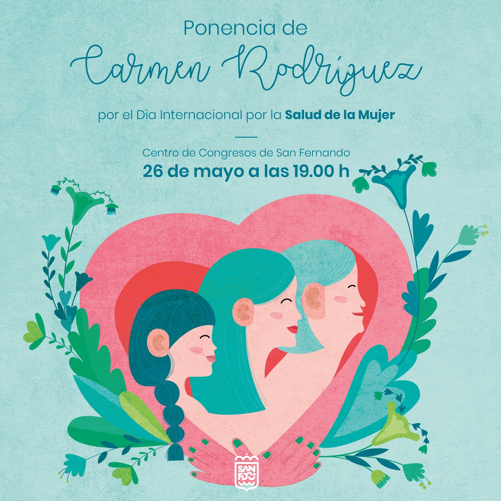 Cartel anunciador de la conferencia.