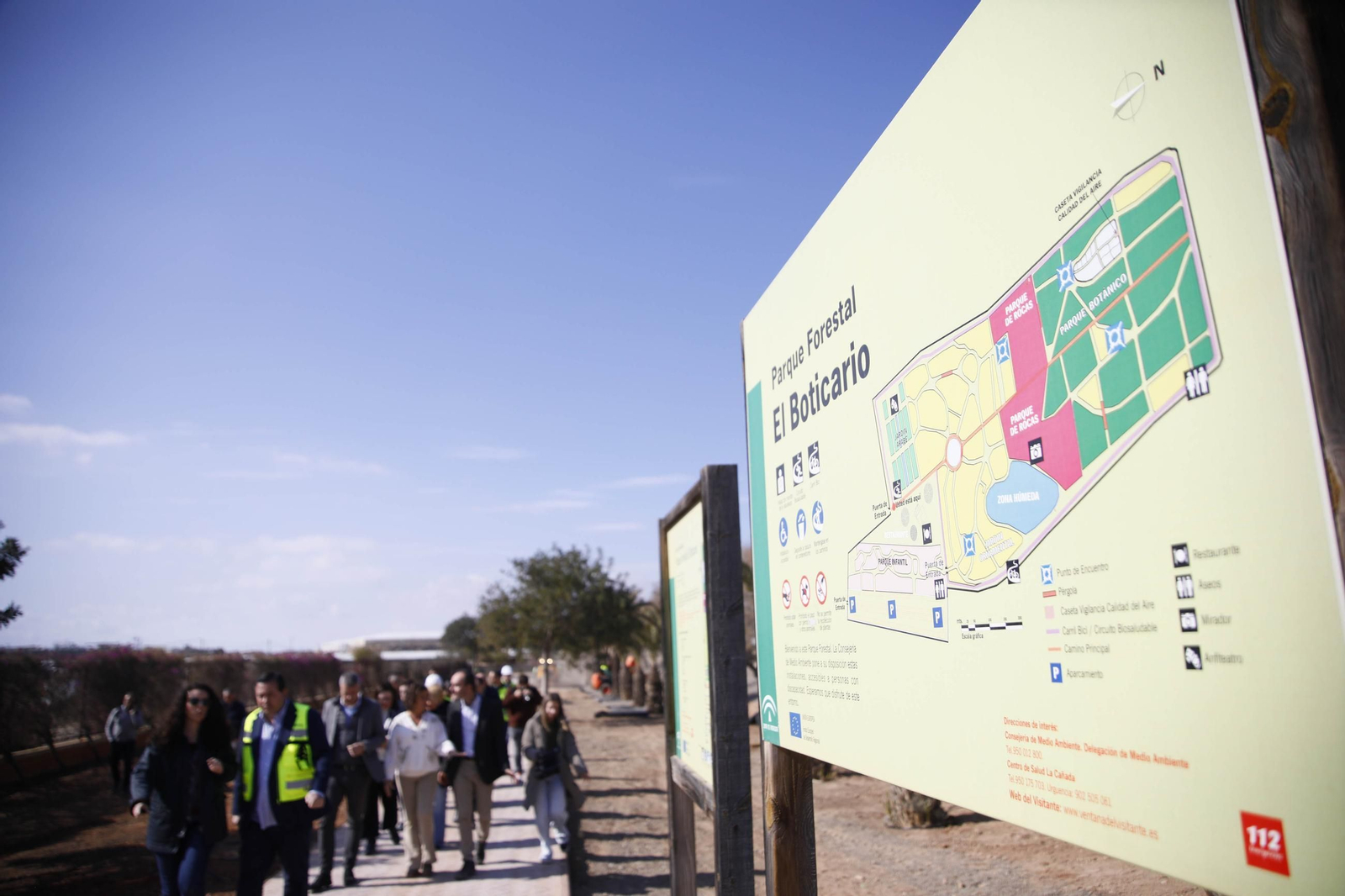 Imágenes de las obras en el parque del Boticario de Almería