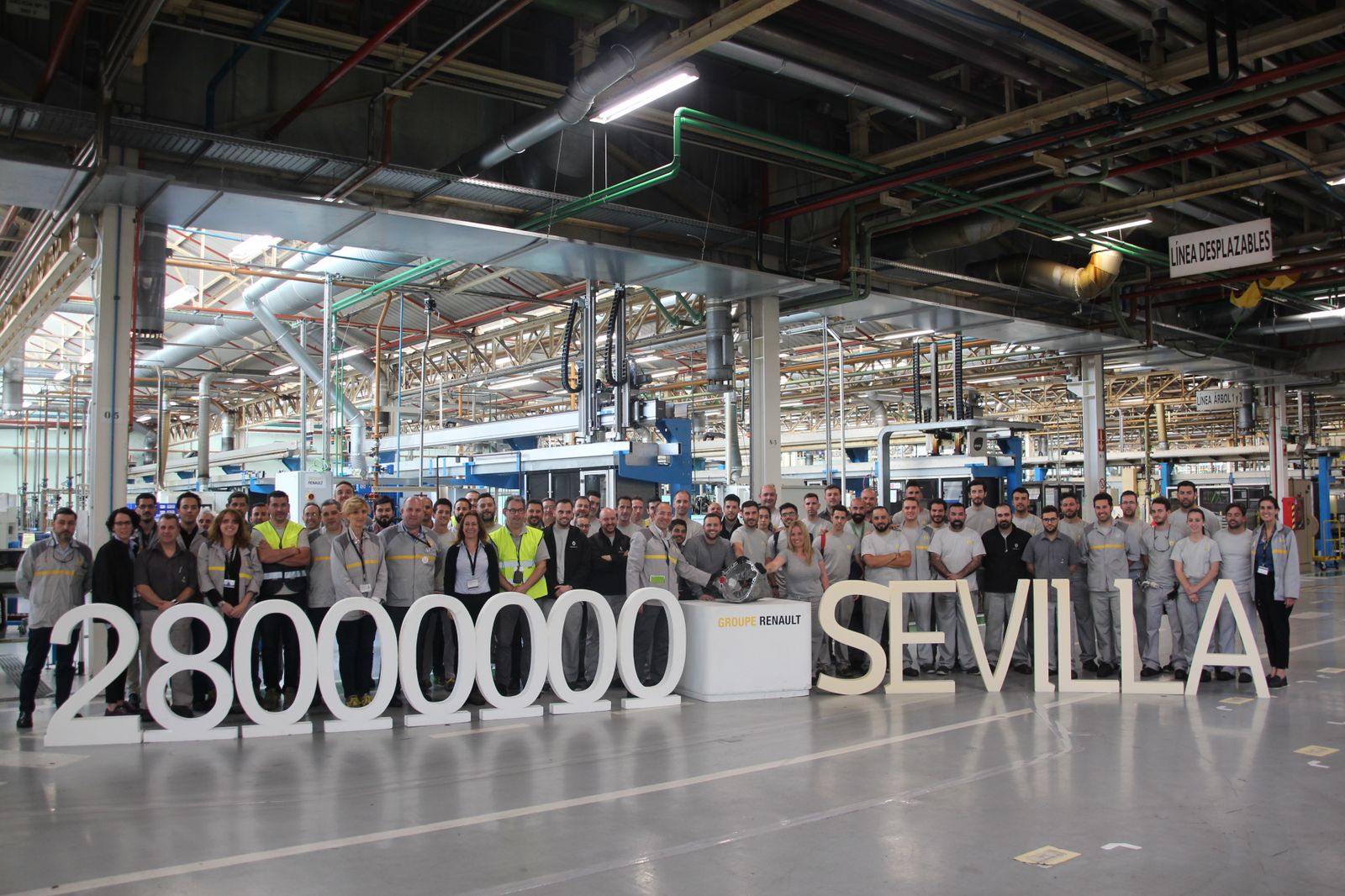 La planta de Renault en Sevilla fabricó 1,19 millones de cajas de cambios en 2017
