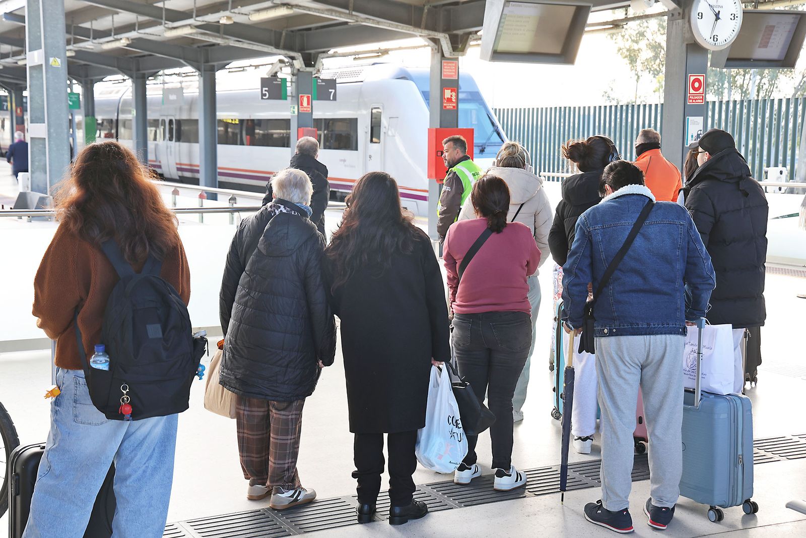 La estación de Huelva la mañana siguiente del trágico accidente