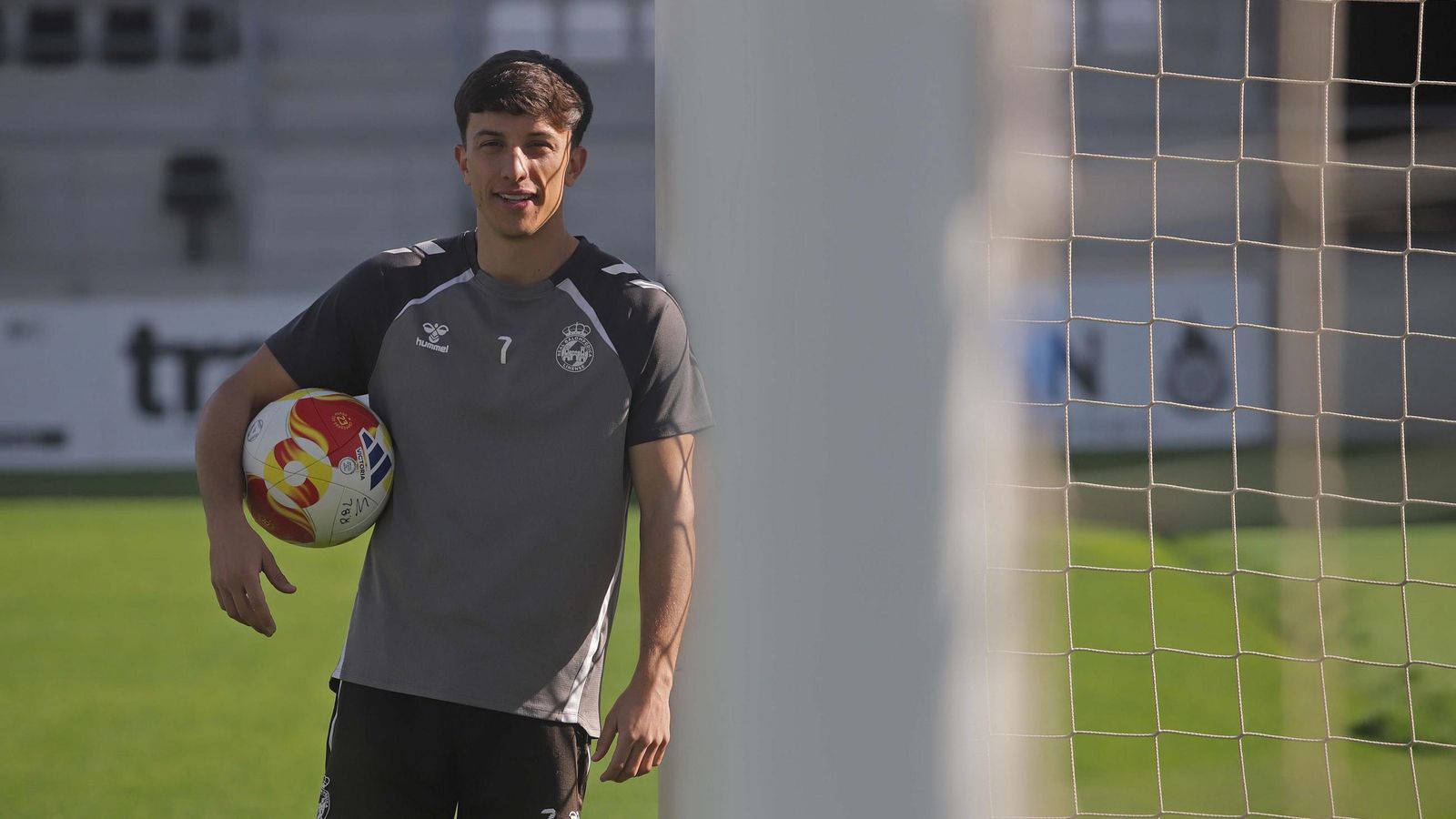 El delantero jerezano de la Balona Pepe Rincón