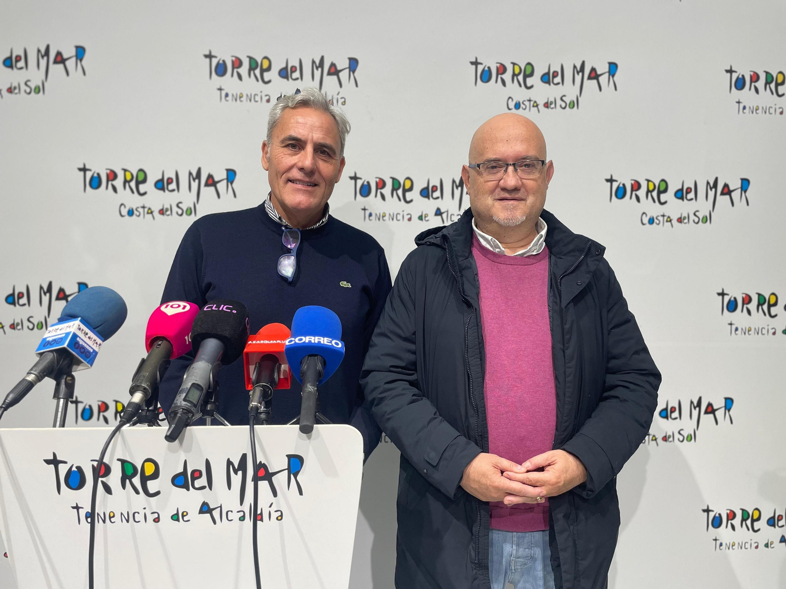 El primer teniente de alcalde y responsable de Emvipsa, Jesús Pérez Atencia, y el concejal de Urbanismo, Celestino Rivas