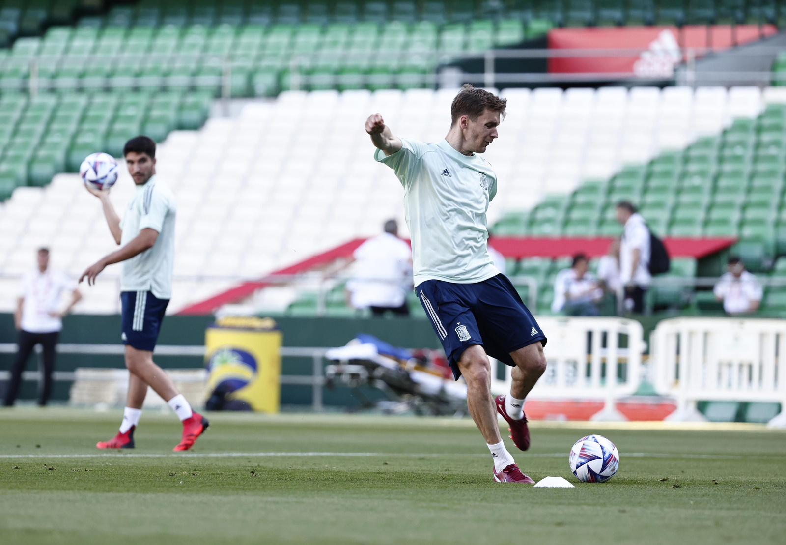 Las imágenes de la selección española en Sevilla