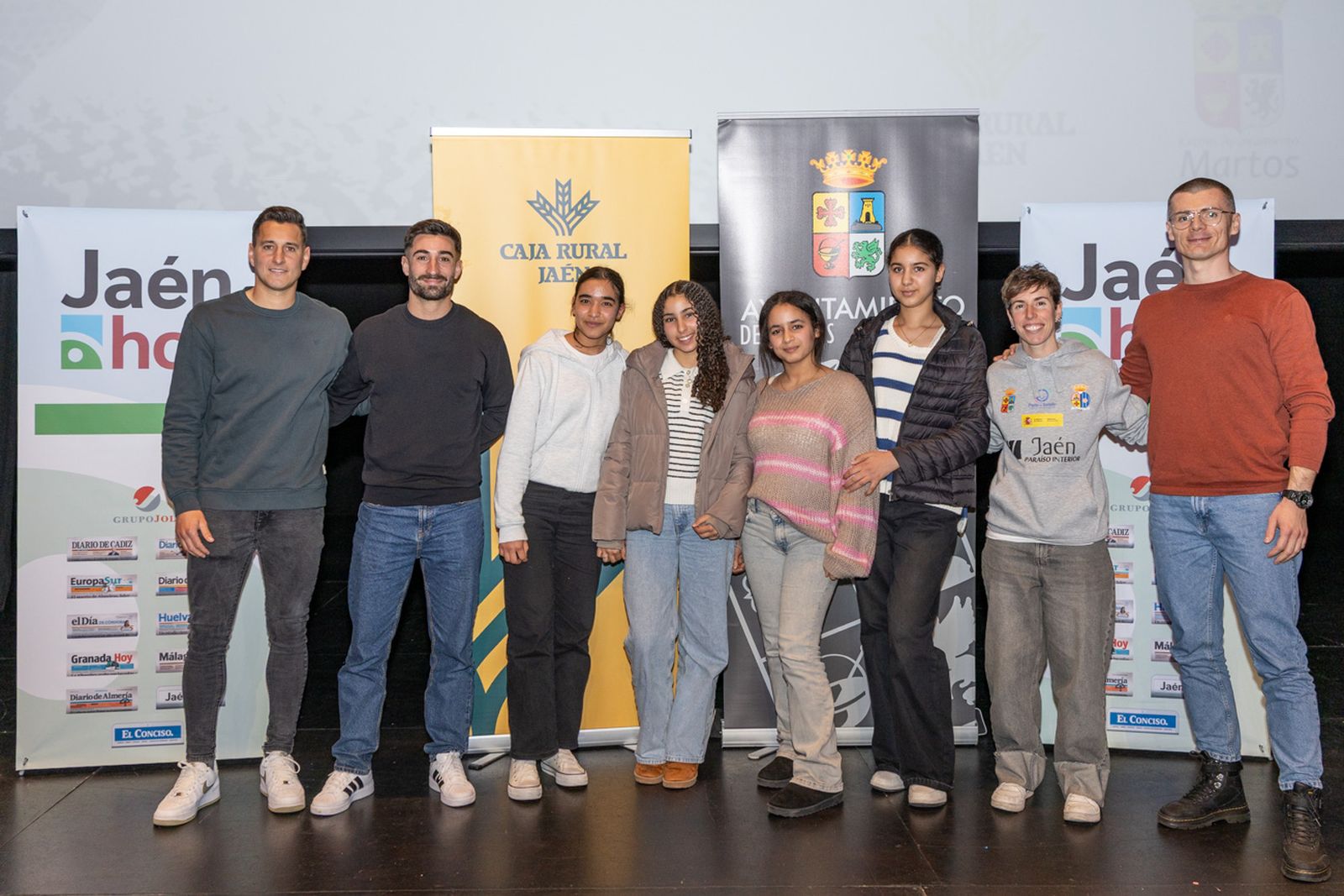 En imágenes: 'La tertulia deportiva de Jaén Hoy', espacio de diálogo entre deportistas y escolares en Martos