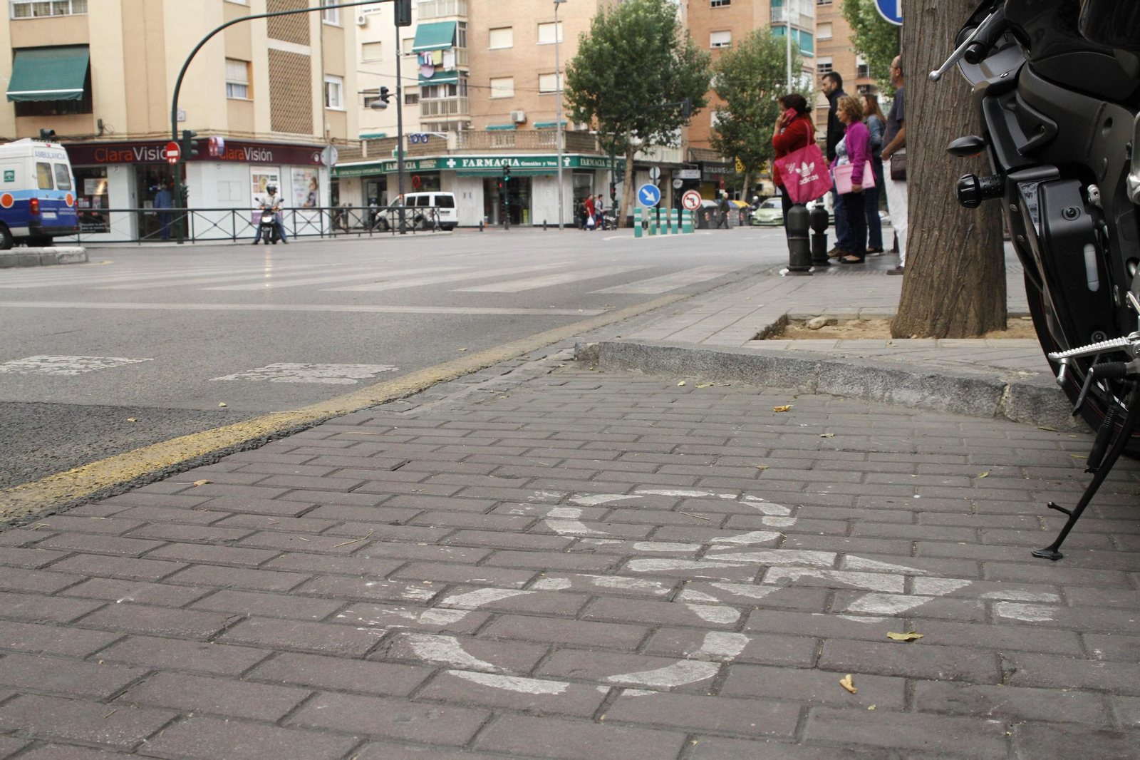 El extinto carril bici del Zaidín